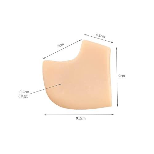 MXFDOKD Heel Pads,Gel Heel Protector Silicone Pads, Breathable Heel Protector, Heel Protector For Shoes, Silicone Heel Protector Socks, Heel Protector, Heel Pads Gel, Heel Cups for Fersenschmerzen,2Pairs