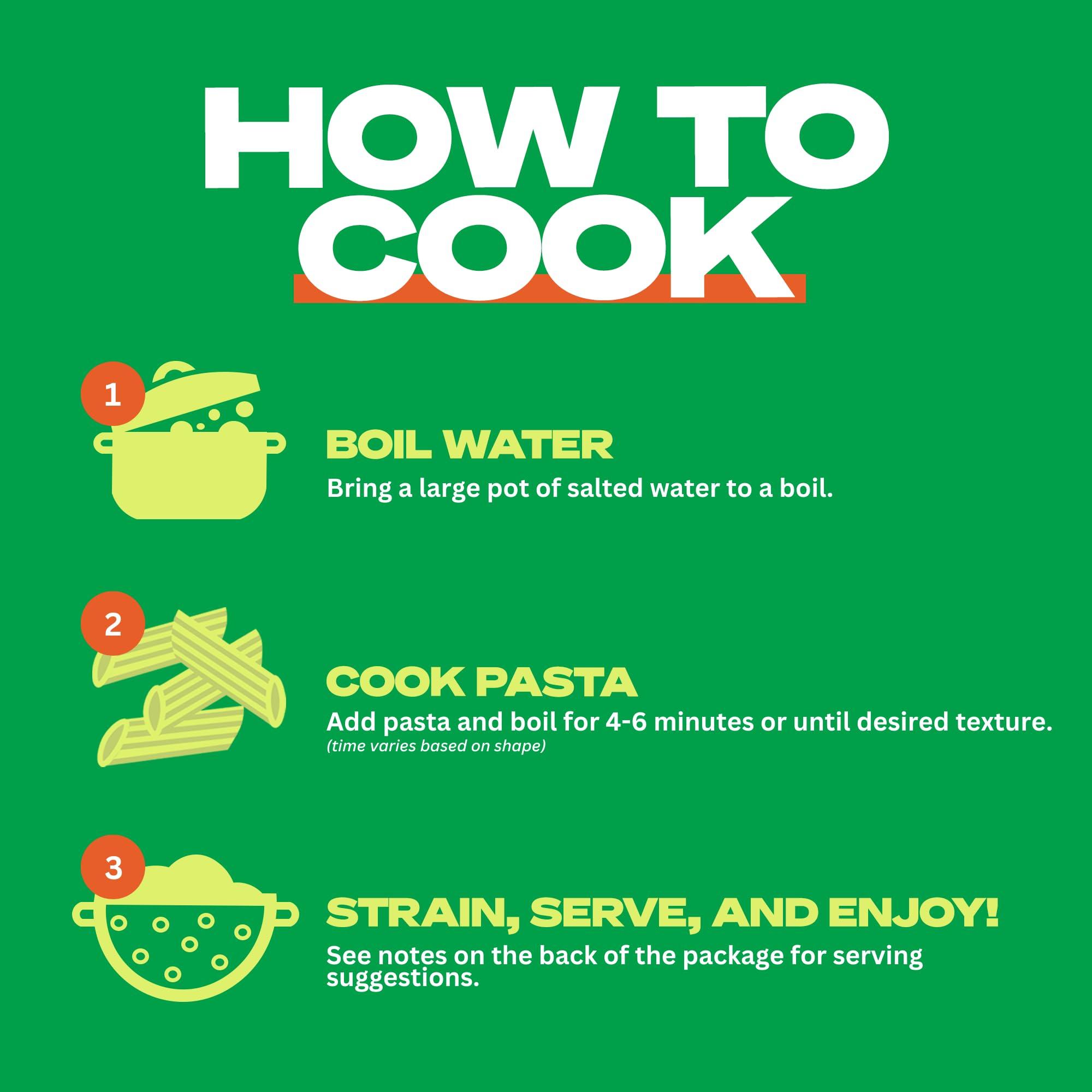 Kaizen Food Company Kaizen Low Carb Keto Pasta Ziti - High Protein (20g), Gluten-Free, Keto-Friendly (6g Net), Plant-Based Lupini Noodles made w/High Fiber Lupin Flour - 8 ounces (Pack of 3)