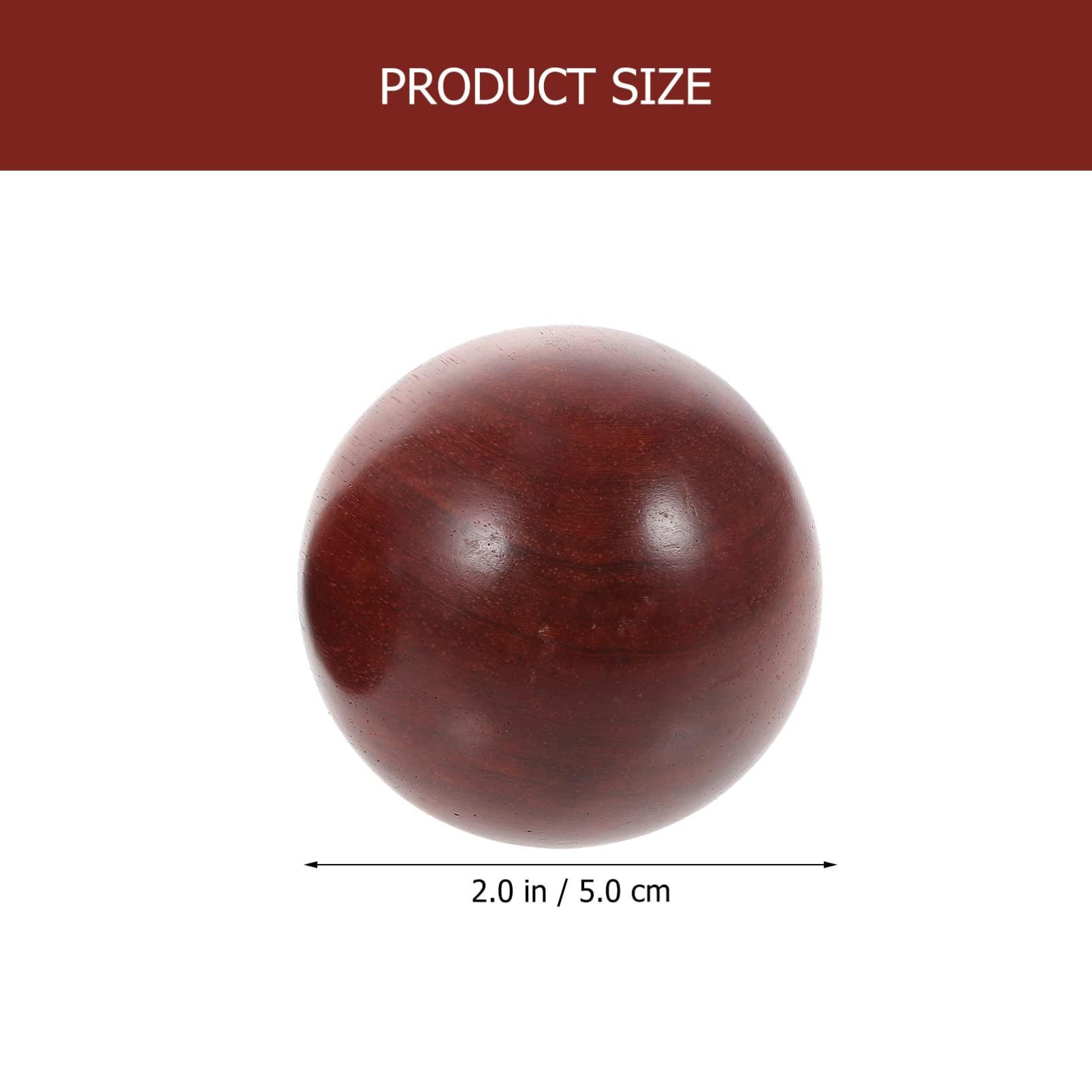 STOBOK STOBOK Baoding Balls Wooden Hand Training Balls Chinese Health Exercise Massage Balls Stress Relieve Hand Exercise Hand Massage Balls