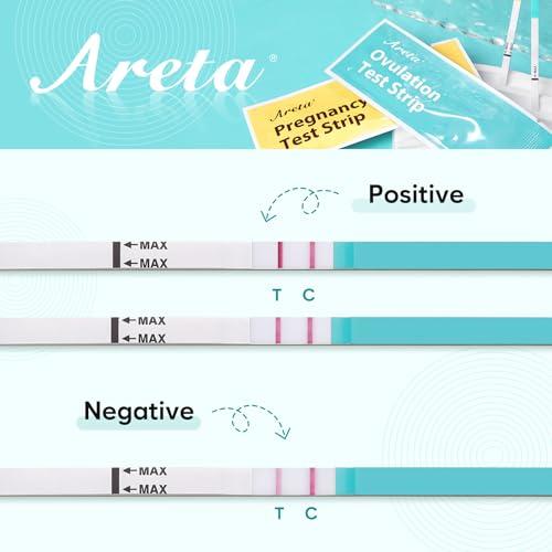 Areta Areta Ovulation Test Strips Kit: 30 Tests | Accurate & Reliable for Women | Fast & Convenient Fertility Tracking | High Accuracy Ovulation Test Kit