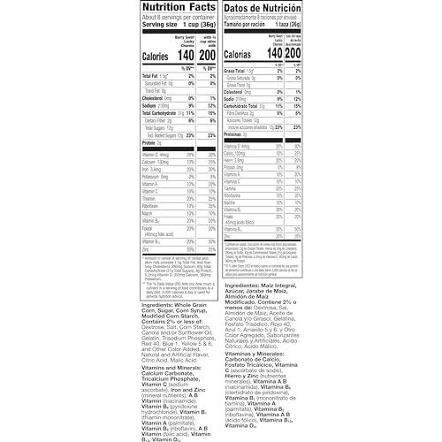 Lucky Charms Lucky Charms Berry Swirl Breakfast Cereal with Marshmallows, Kids Breakfast Cereal, Made with Whole Grain, 10.9 oz (Pack of 2)