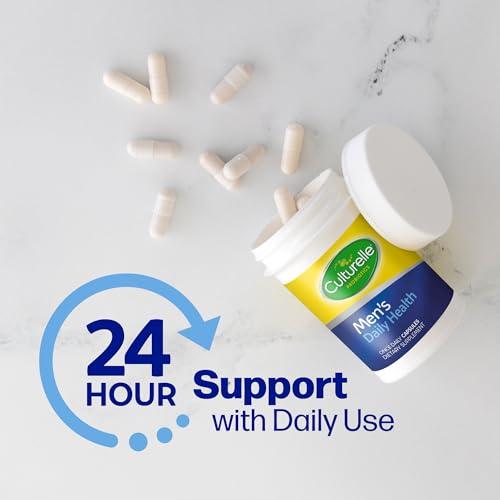 Culturelle Culturelle Daily Health 8-in-1 Probiotic and Multivitamin for Men - 30 Count - Naturally-Sourced Probiotics for Digestive Health & Immune Support, with Magnesium, Vitamin D3, Vitamin C, Vitamin B12