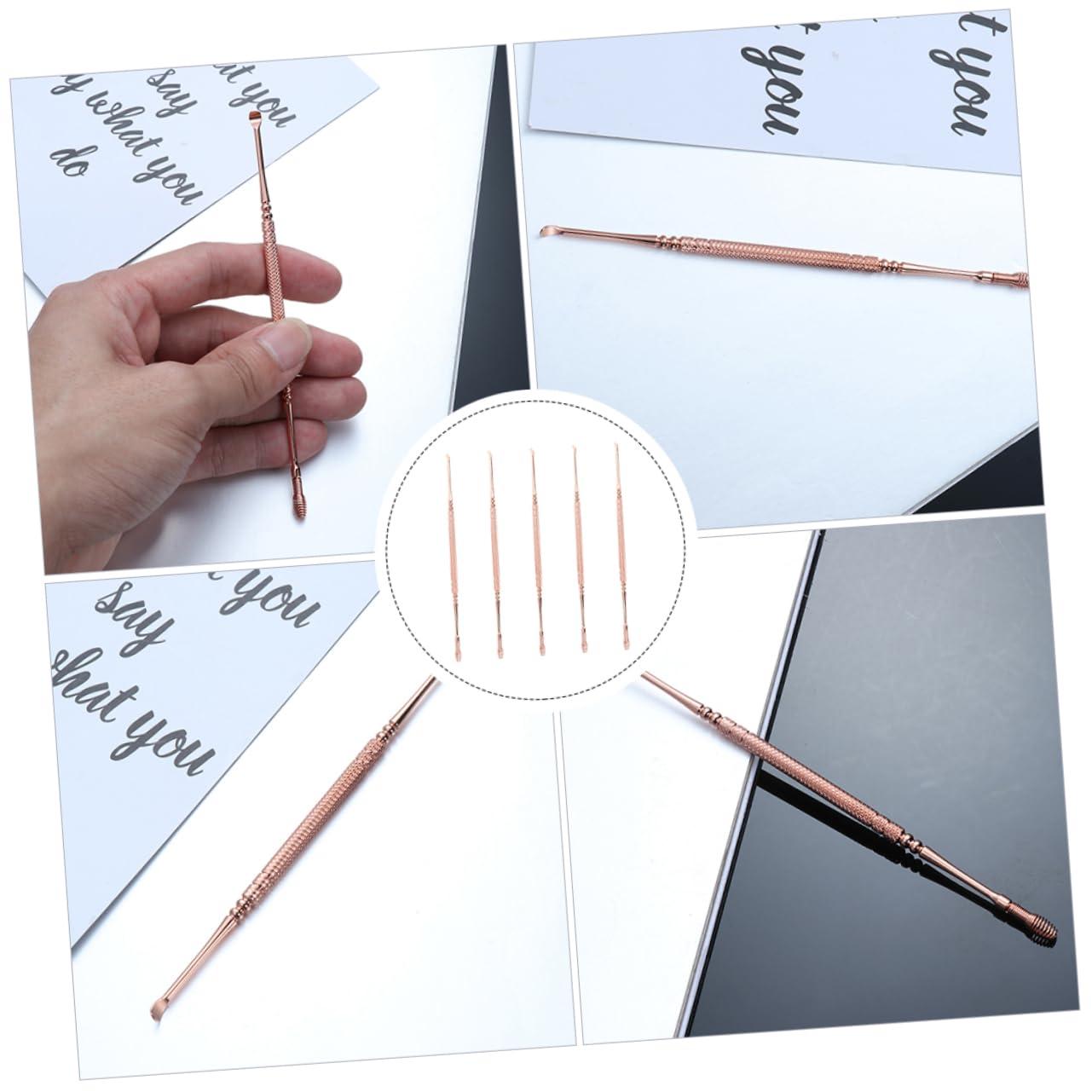 Healeved 5pcs Ear Spoon Earwax Removal Tool Ear Cleaner Ear Picking Spoon Earwax Spoon Ear Wax Removal Tool Clean Tool Home Earpick Ear Clean Accessory Wax Curette Earwax Cleaning Tool