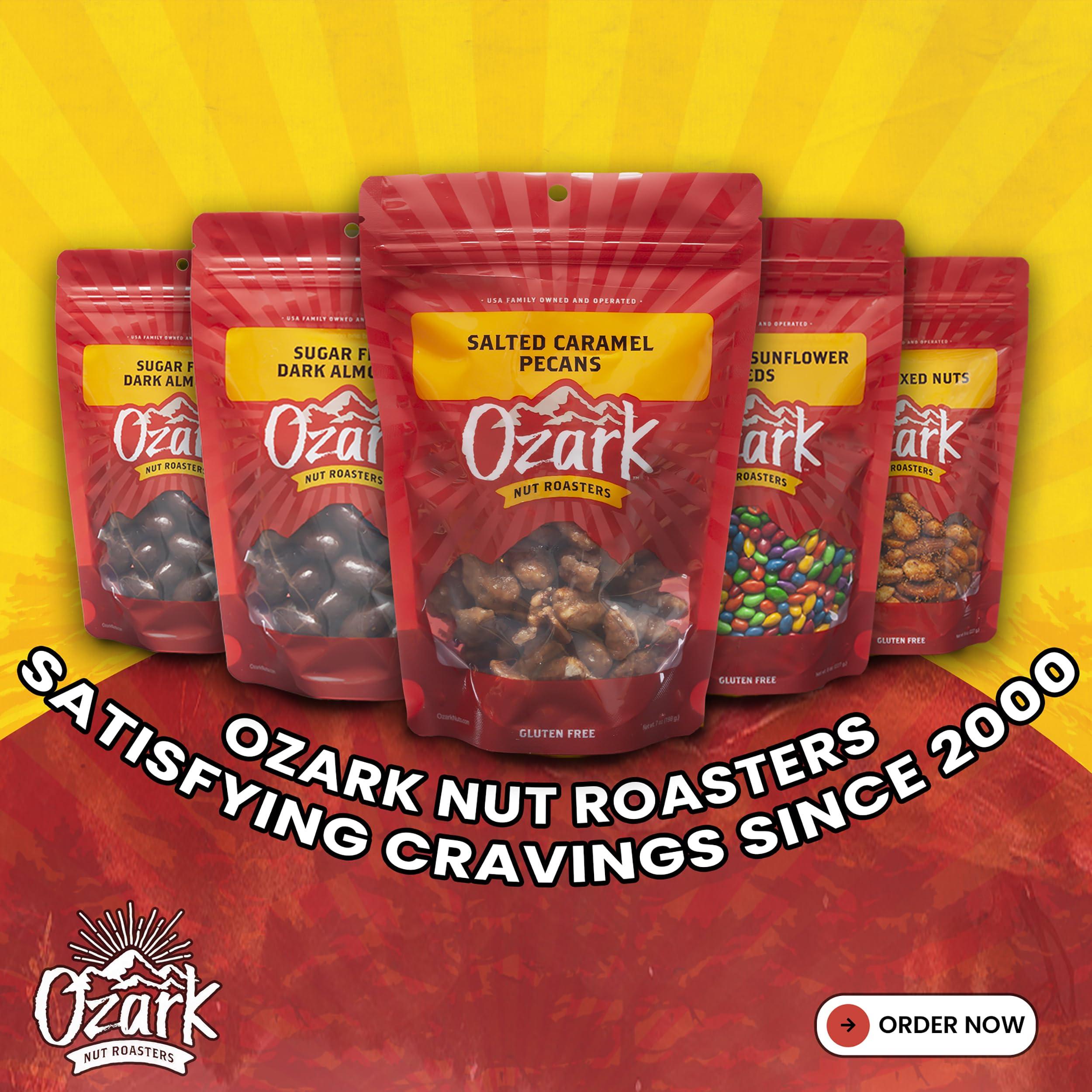 Ozark Nut Roasters OZARK NUT ROASTERS, Dark Chocolate Espresso Beans, Flavored Snack Nuts, World-Class Gourmet Candied Peanuts, Resealable Pack, (8.0 oz)