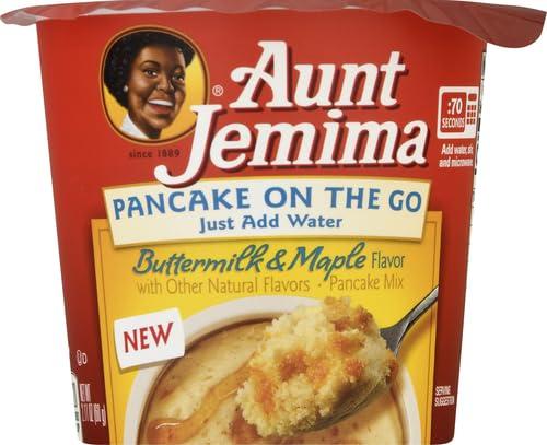 Aunt Jemima Aunt Jemima Buttermilk Maple Pancake Cup, (12 Pack) Packaging May Vary)