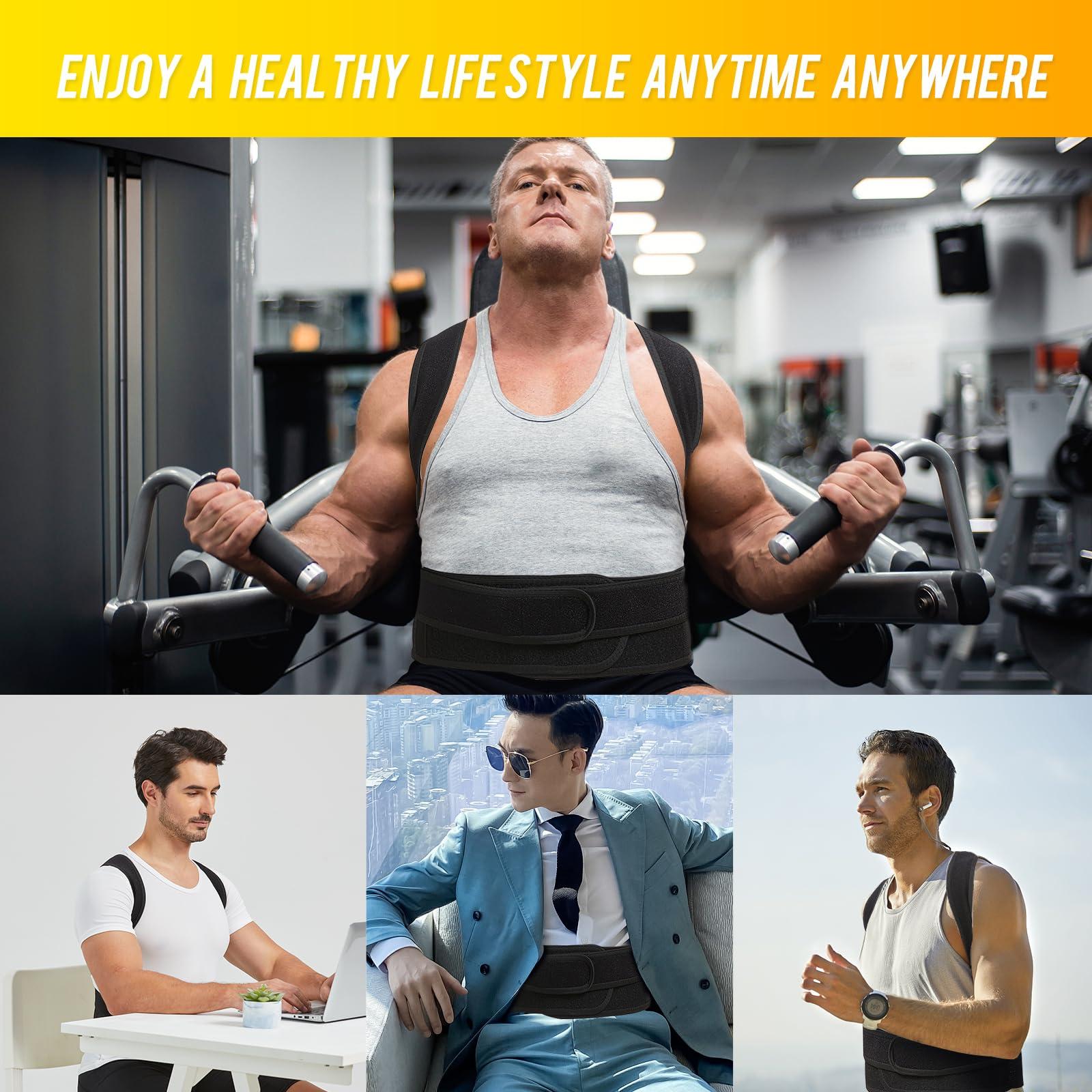 ZSZBACE ZSZBACE Back Brace Posture Corrector for Men and Women, Full Adjustable for Upper and Lower Back Pain Relief- Scoliosis Hunchback Thoracic Spine Corrections and Back Support