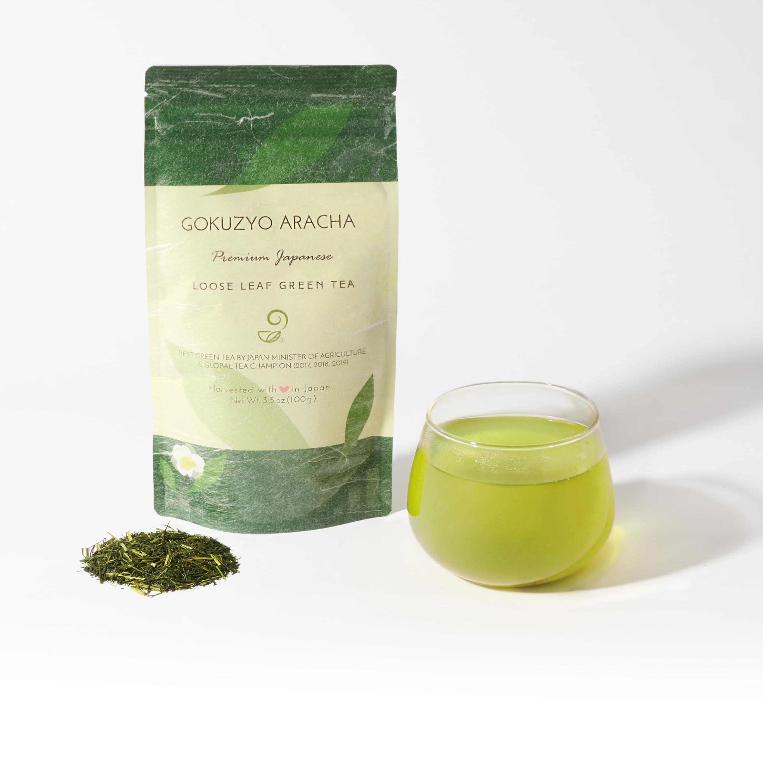 JAPANESE GREEN TEA CO. HARVESTED WITH IN JAPAN Issaku, Gokuzyo Aracha and Teabag Tea Set from Japanese Green Tea Co – Premium Japanese Green Tea Assortment – Non-GMO, Delicate Flavor - Ideal for Tea Lovers