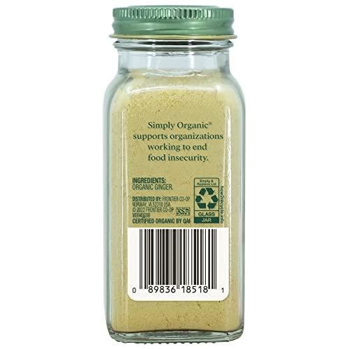 Simply Organic Simply Organic Ground Ginger Root, Certified Organic | 1.64 oz | Zingiber officinale Roscoe