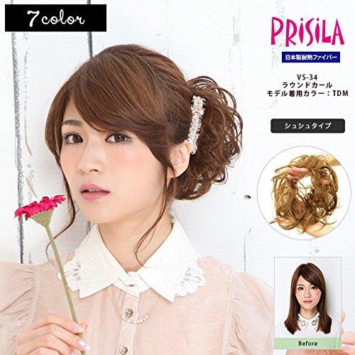 Prisila Prisila Priscilla Scrunchie Wig Round Curl VS-34 Heat Resistant TDM Daily Maroon