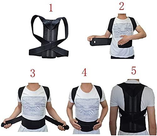 XFYJR XFYJR Back Posture Corrector for Women and Men,Medical Grade Posture Corrector Improve Posture and Reduce Back Pain,Re-Align Your Spine (Color : Black, Size : Large)
