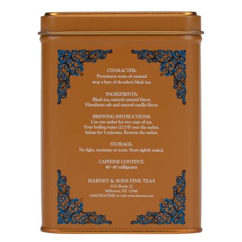 Harney & Sons Harney & Sons Salted Caramel Tea, 20 count sachet tin