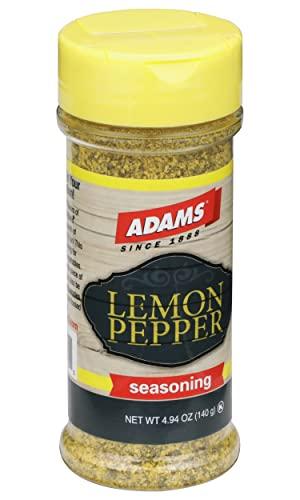 Adams Extract Adams Lemon Pepper Seasoning, 4.94 Ounce Bottle (Pack of 6)