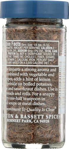Morton & Bassett Morton & Bassett Caraway Seeds, All Natural, Kosher, MSG Free, Gluten Free & Non-GMO, 2 Ounce (Pack of 3)