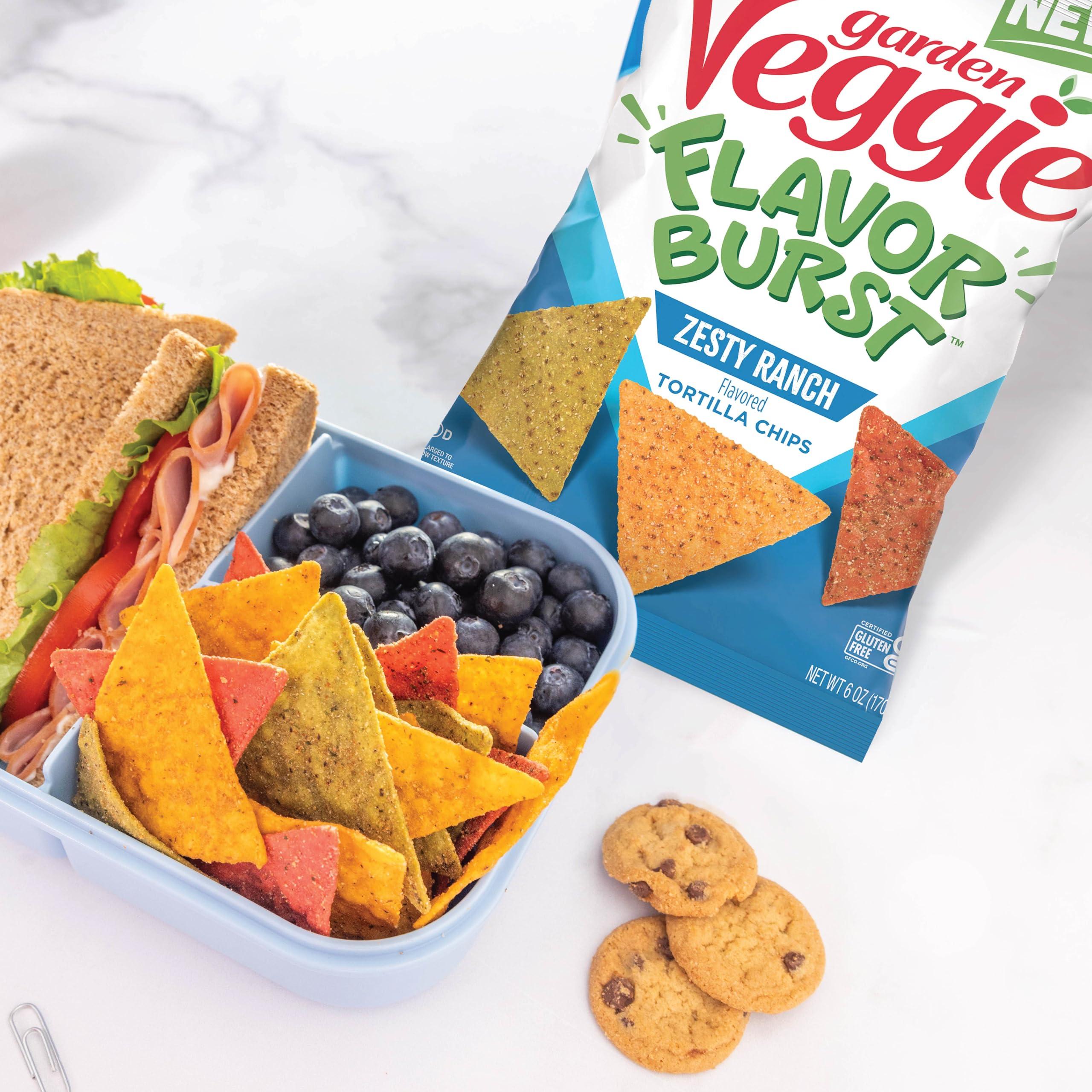 Sensible Portions Sensible Portions Garden Veggie Flavor Burst Tortilla Chips, Ranch, 6 Oz (Pack of 6)