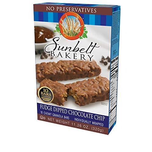 Sunbelt Bakery Sunbelt Bakery Fudge Dipped Chocolate Chip Granola Bars, 10 Bars In Each Box, No Preservatives (2)
