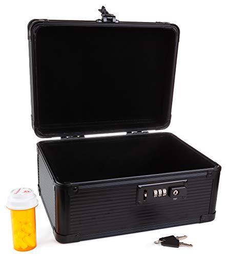 MEDICINE RX SAFE MEDICINE RX SAFE MCC-MDKB Medication Carrying Case Black, Medium