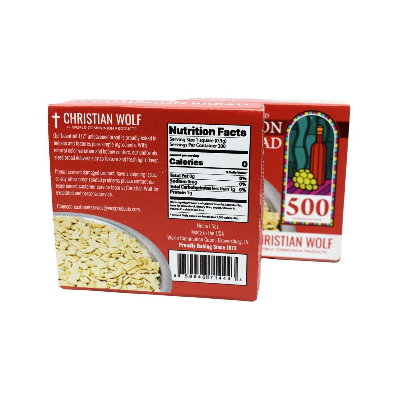 World Communion Cups Unleavened Bread for Communion (500 pieces)