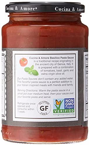 Cucina & Amore Cucina & Amore Italian Pasta Sauce Basilico Tomato, Basil & Garlic -- 16.8 oz