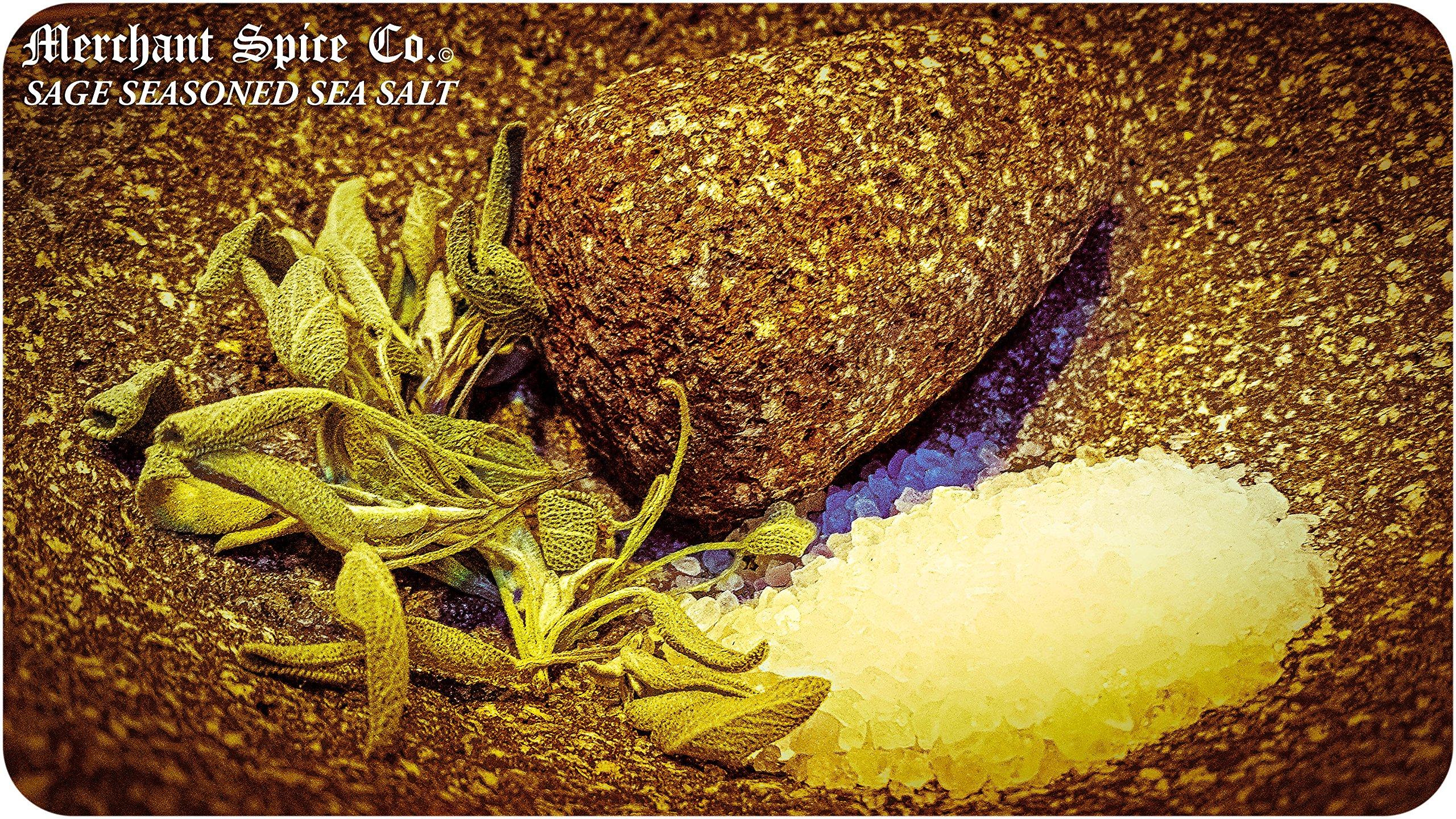Merchant Spice Co. Sage Salt from the Seasoned Sea Salts Collection by Merchant Spice Co.