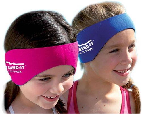 Ear Band-It EAR BAND-IT Ultra Swimming Headband with Putty Buddies earplugs - 6 Pair Soft Silicone Premium Ear Plugs - The Best Swim Headband and Earplugs - Doctor Recommended