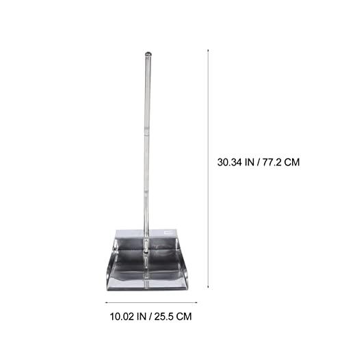 Angoily Angoily Metal Dustpan Stand up Pans Stainless Steel Long Handle Dustpan Kitchen Dustpan for Garage Home and Yard Household Sweeping Parts Accessories