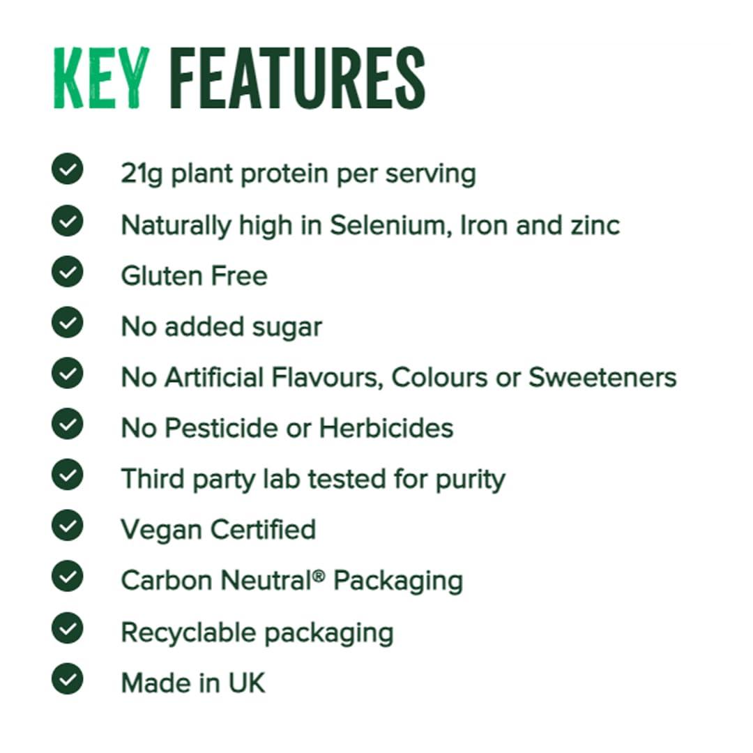 VIVO VIVO Vegan Protein Powder - 0.7 oz of Plant-Based Protein per Scoop, 30 Servings (31.7 oz) (Vanilla)