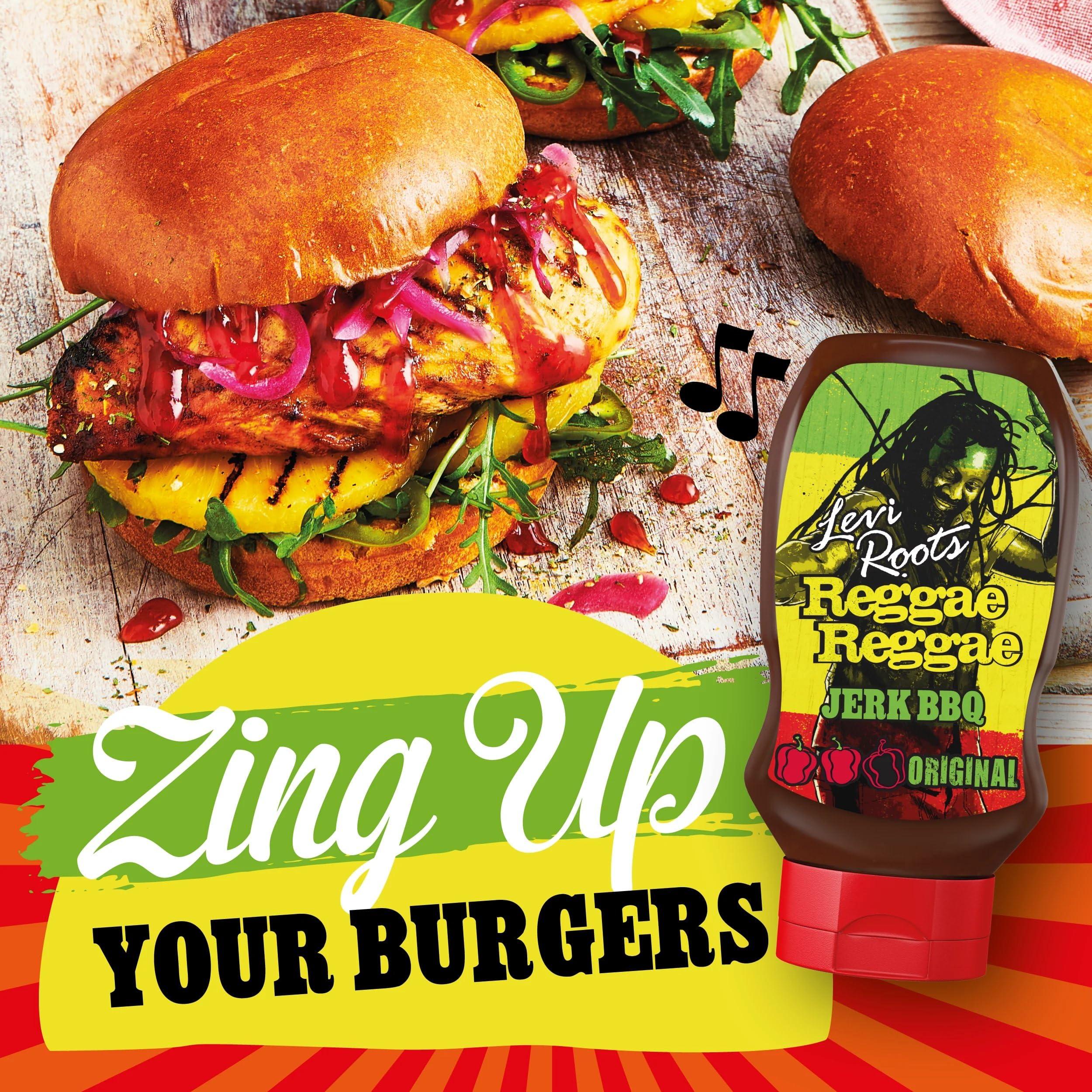 Levi Roots Levi Roots Reggae Reggae Sauce Jerk BBQ Squeezy 330ml