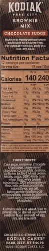 Kodiak Cakes Kodiak Brownie Baking Mix, Chocolate Fudge, High Protein,100% Whole Grains, (Pack of 1)