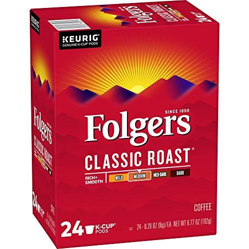FOLGERS K CUPS Folgers Classic Roast Medium Roast Coffee, 96 Keurig K-Cup Pods