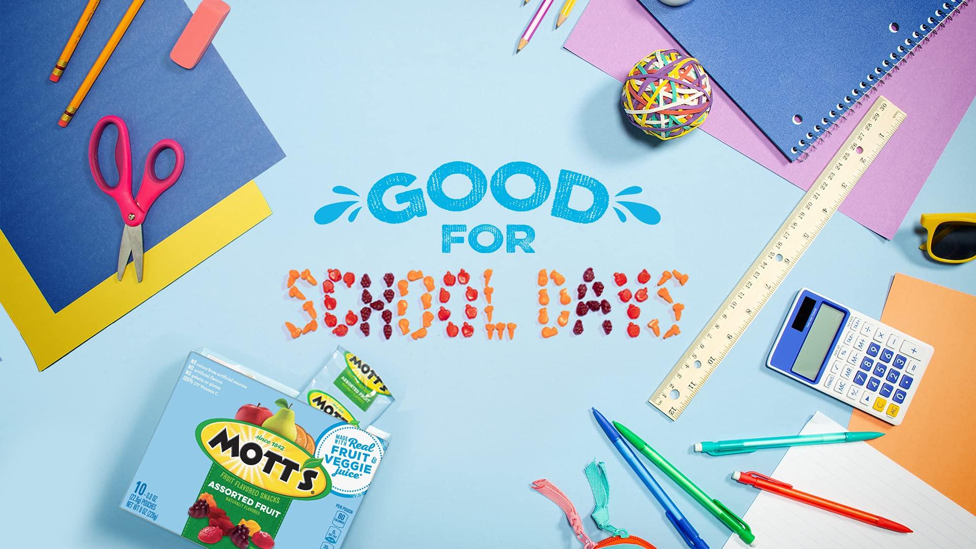 Mott\'s Mott\'s Mott\'s Fruit Flavored Snacks Assorted Fruit, 60Count