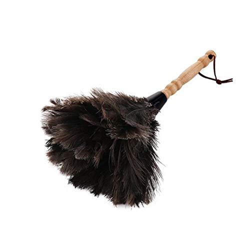 Roexboz Roexboz Feather Duster Washable Soft Duster Antistatic Animal Feather Brush Natural Ostrich Feathers with Long Wooden Handle Feather Duster for House car