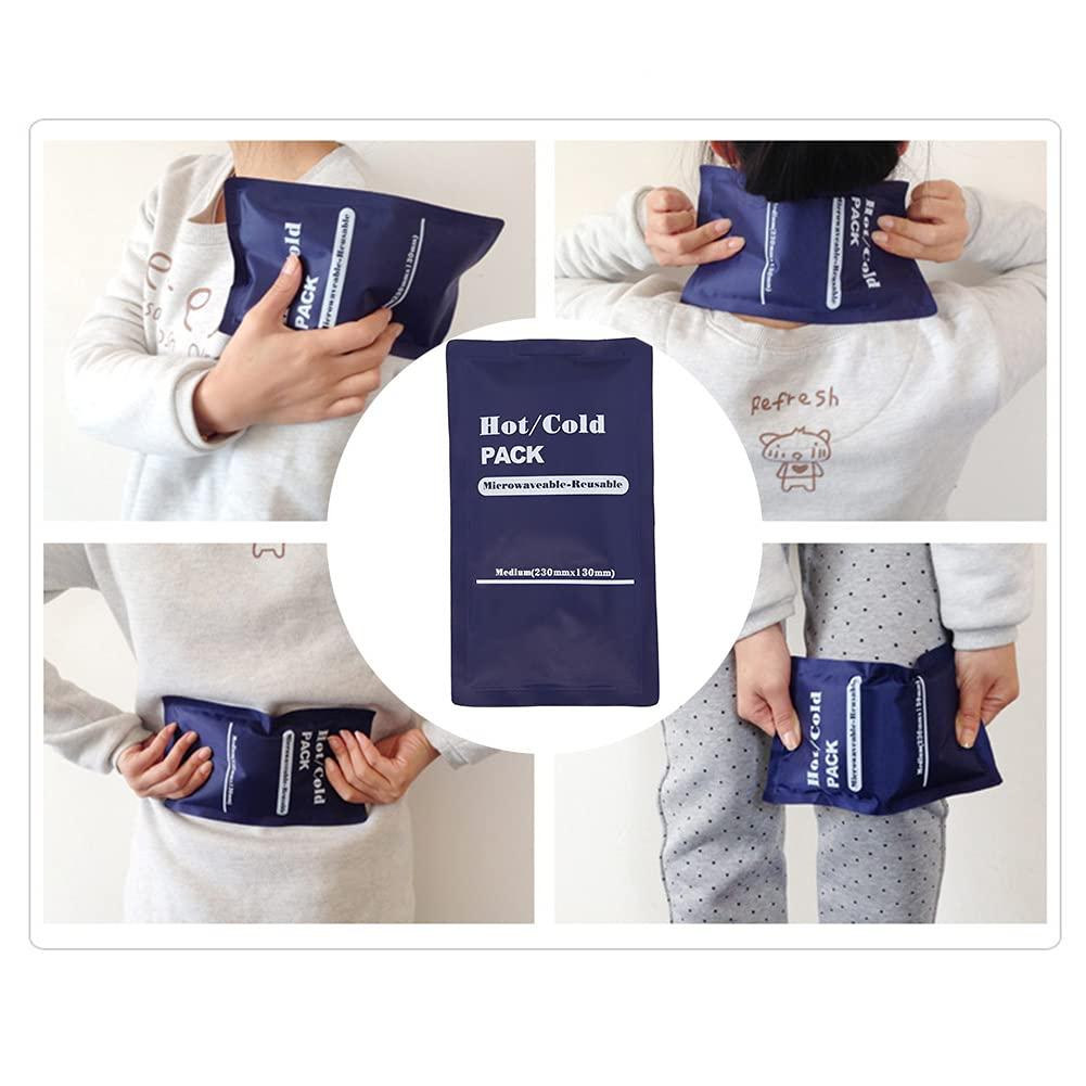 Jerliflyer Ice Pack Belt, Hot And Cold Pack Medical Physiotherapy Bag Ice Bag Flexible Gel Ice Pack Belt 9.05x5.1inch Easy to Use Ice Pack for Home