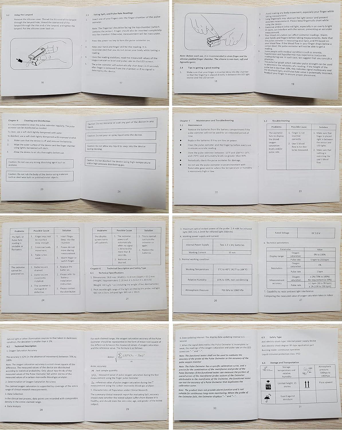 Zacurate Zacurate Pro Series 500DL Fingertip Pulse Oximeter Blood Oxygen Saturation Monitor with Silicone Cover, Batteries and Lanyard (Royal Black)