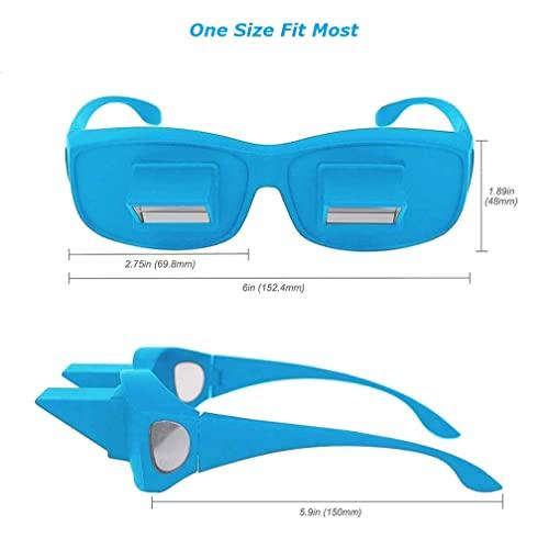 FveBzem FveBzem Prism Glasses Lazy Glasses Bed Prism Spectacles Horizontal Eyeglasses Lazy Readers for Reading/Watching TV Lying Down in Bed/Sofa, 90 Degree, Myopia Presbyopic usable, Unisex, Pain Relief
