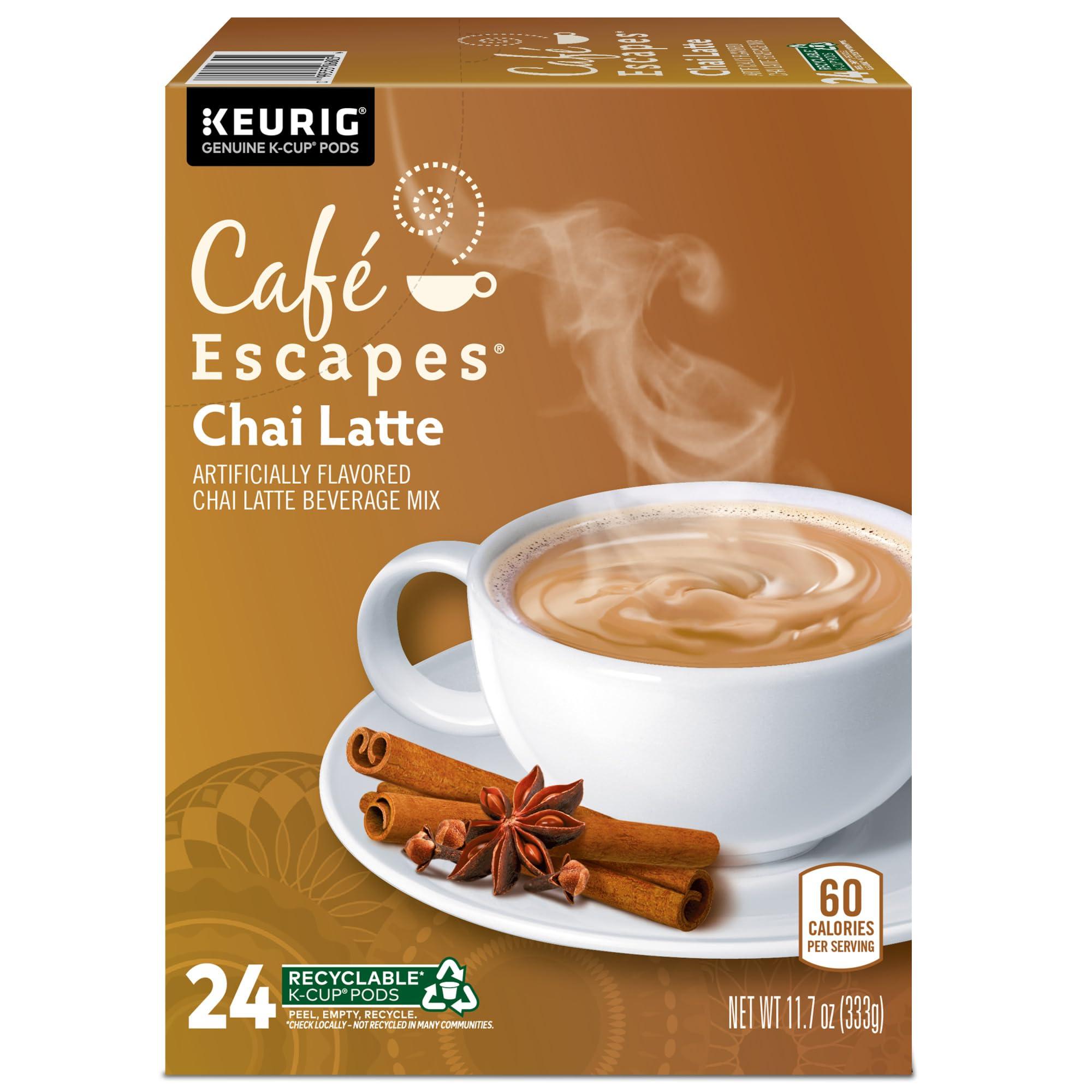 Café Escapes Cafe Escapes Chai Latte Keurig Single-Serve K-Cup Pods, 96 Count