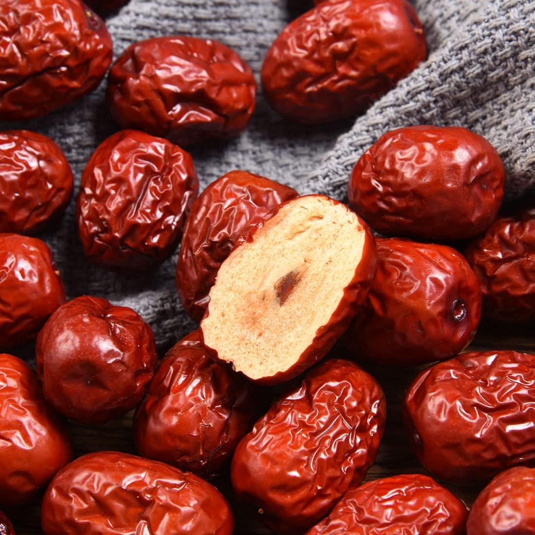 ULTHMOK Premium Jujube Red Dates 1LB/453g,Selected Dried Fruit,Big & Delicious,100% Natural ??
