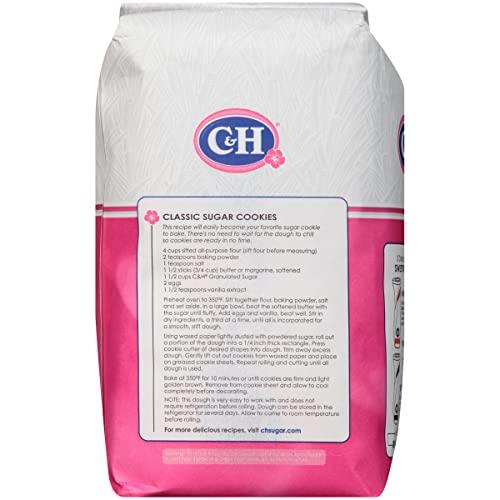 C&H C&H Premium Pure Cane Granulated Sugar, 4 LB Bag (Pack of 2)