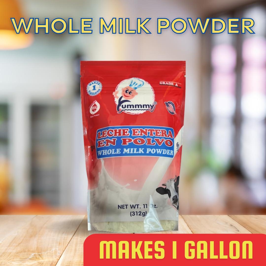 Yummmy Whole Milk Instant Powder 11 0z, Kosher certified, Halal certified, Product of USA