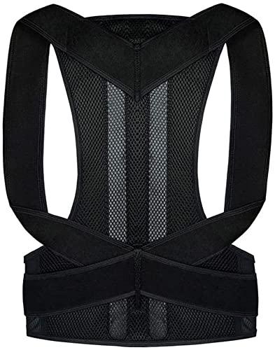 SJHY Posture Corrector Adjustable Back Brace for Neck, Shoulder, Upper Back Pain Relief Lumbar Support Belt Straightener Waist Straps Men Women Back Posture (Size : XXX-Large)