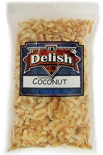 It's Delish Gourmet Toasted Sweetened Coconut Chips by Its Delish, 1 LB Bulk Bag – Healthy Creative Snacks Favorite Food Crunch – Great For Snacking, Baking and Decorating - Vegan, Natural, Kosher