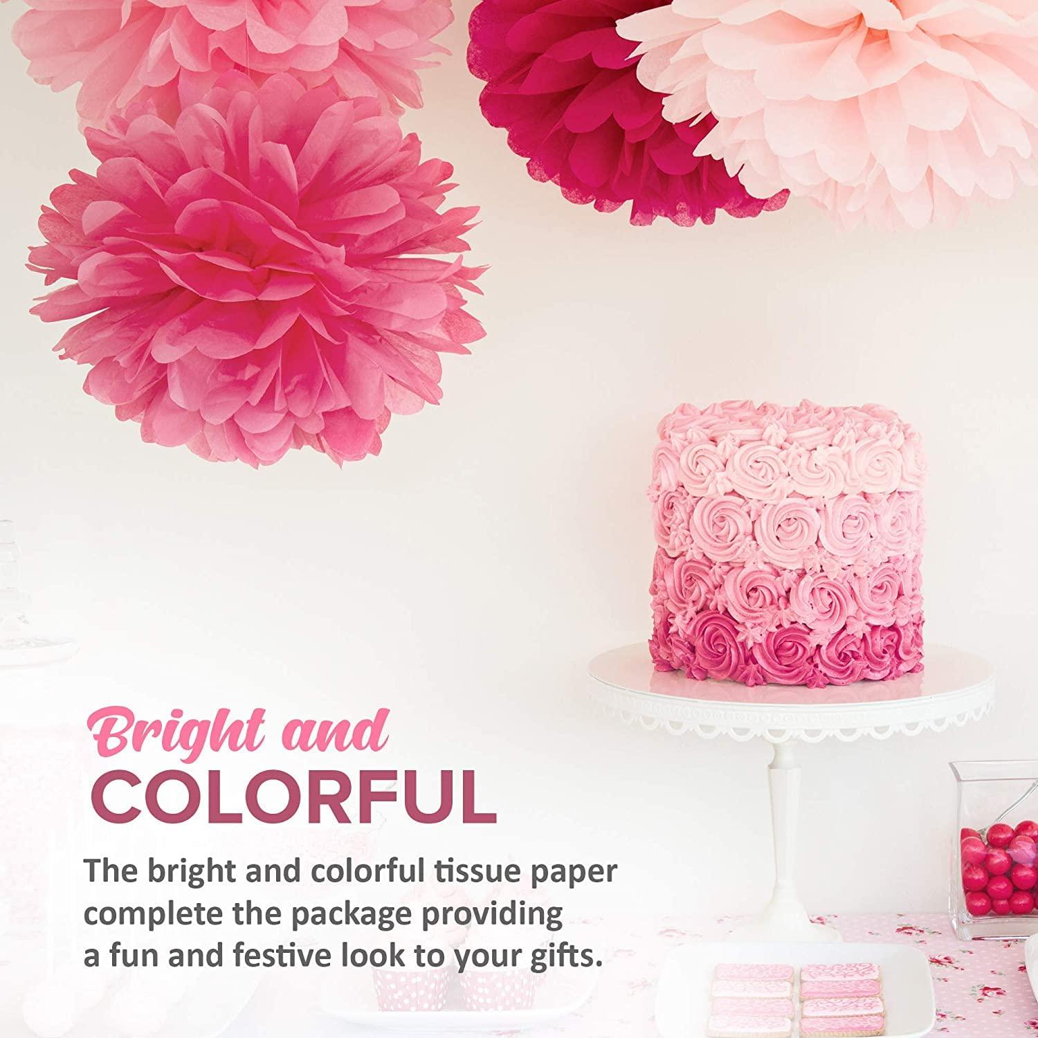 Premium Quality Gift Wrap Paper Christmas Theme Tissue Paper for Gift Wrapping (5 Assorted Colors), Packaging, Floral, Birthday, Christmas, Halloween, DIY Crafts and More 15\" X 20\" 100 Sheets