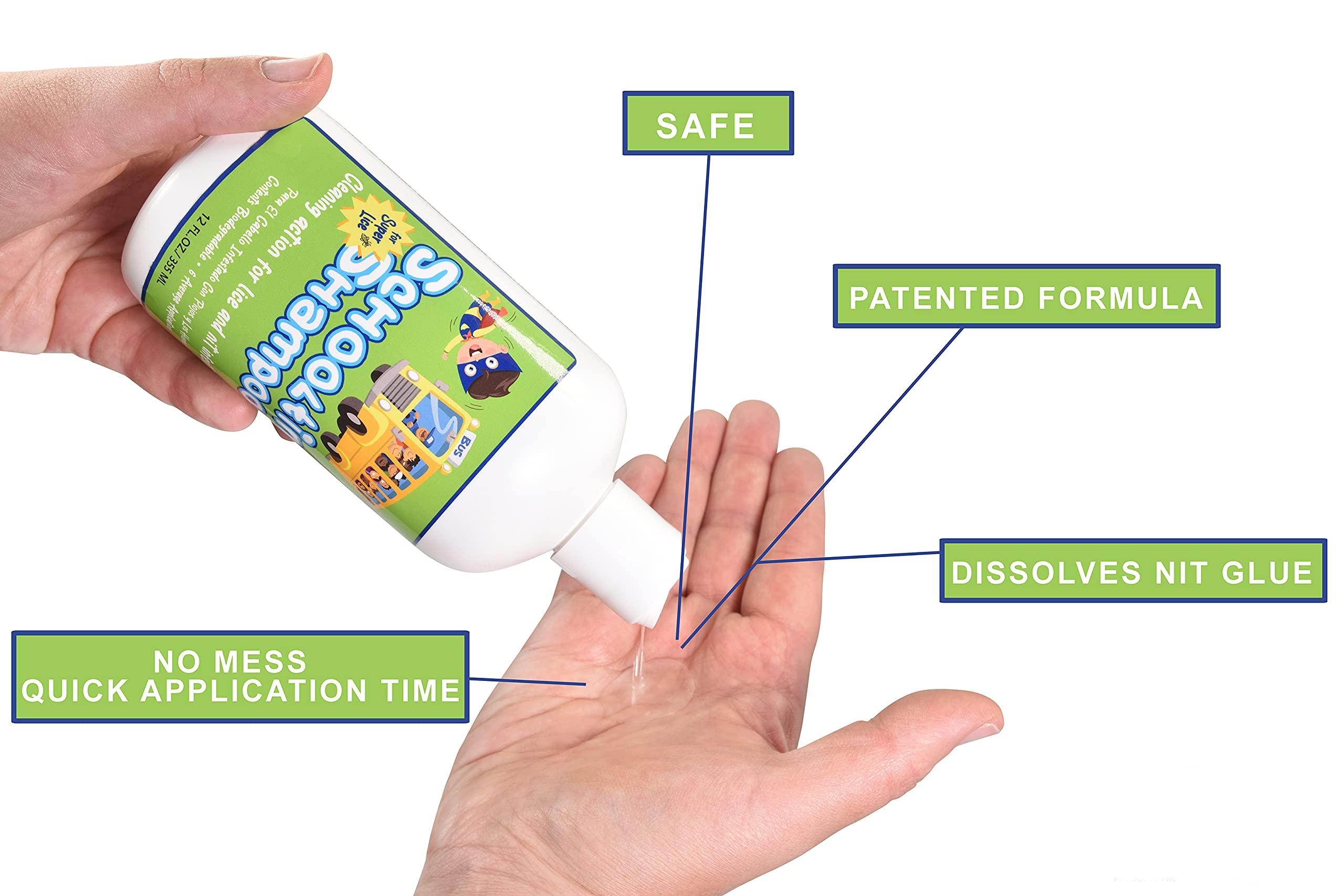 Schooltime Schooltime Shampoo for Lice & Nit Removal- Highly Effective After One 15 Minute Application