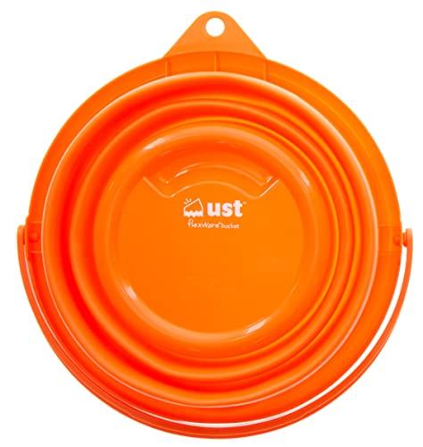 ust ust flexware collapsible bucket with strong, flexible, compact, BPA free design and sturdy handle for hiking, backpacking, camping and outdoor survival