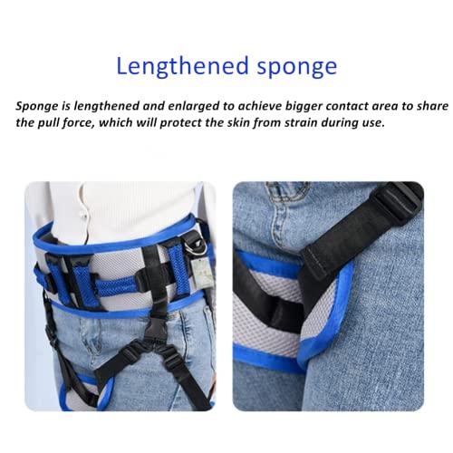 WEEOATAR WEEOATAR Medical Nursing Gait Belt, Non-Slip Transfer Nursing Sling with Handles, Mobility Standing and Lifting Aid Transfer Belts for Disabled, Elderly, Injured (Blue)