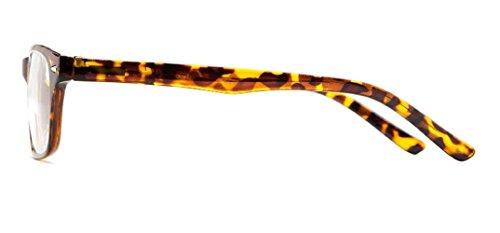 Incredible Bargains The Williamsburg BIFOCAL Unisex Retro Square Reading Glasses + 1.00 Brown Tortoise