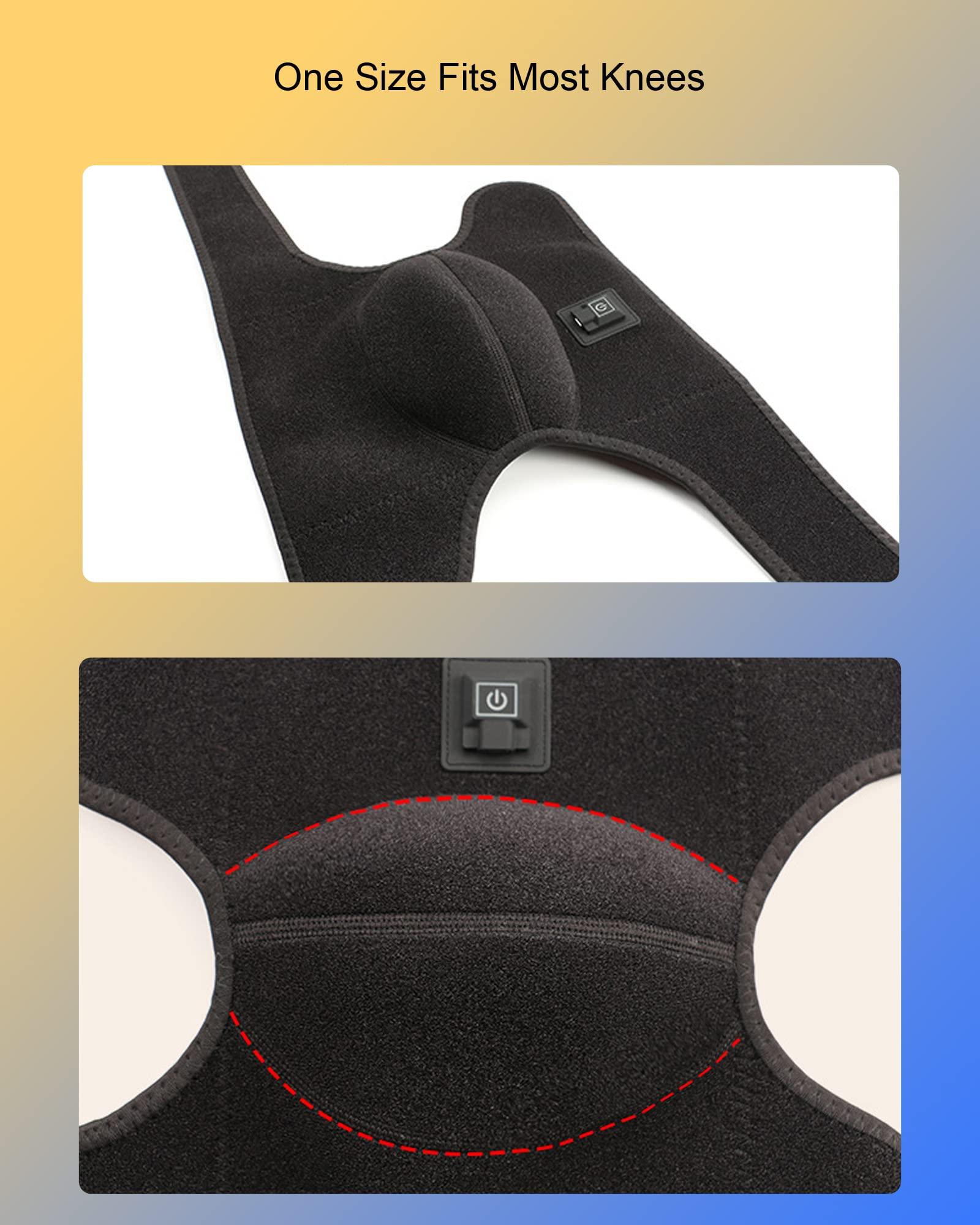 BXT Heating Pad for Knee, USB Knee Warmer, 3 Heating Level, Knee Pain Relief Arthritic Knees, Heated Knee Wrap