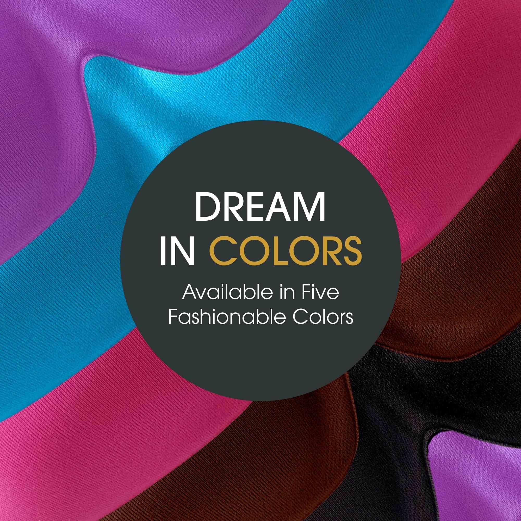 Nidra Nidra Small Medium Sleep Mask for Women & Men, Blackout Blindfold Eye Mask, Deep Rest, 3D Comfort Contoured for Side Sleepers, Lightweight & Soft, Light Blocking for Travel, Yoga, Sleeping, Purple