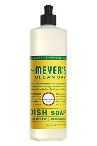 Dish soap Dish soap MRS. MEYER\'S CLEAN DAY Variety Pack, 16 Oz. Includes 6 Scents (Lemon Verbena, Lavender, Basil, Rosemary, Honeysuckle, Peony Scents) Bundle of 6 Items