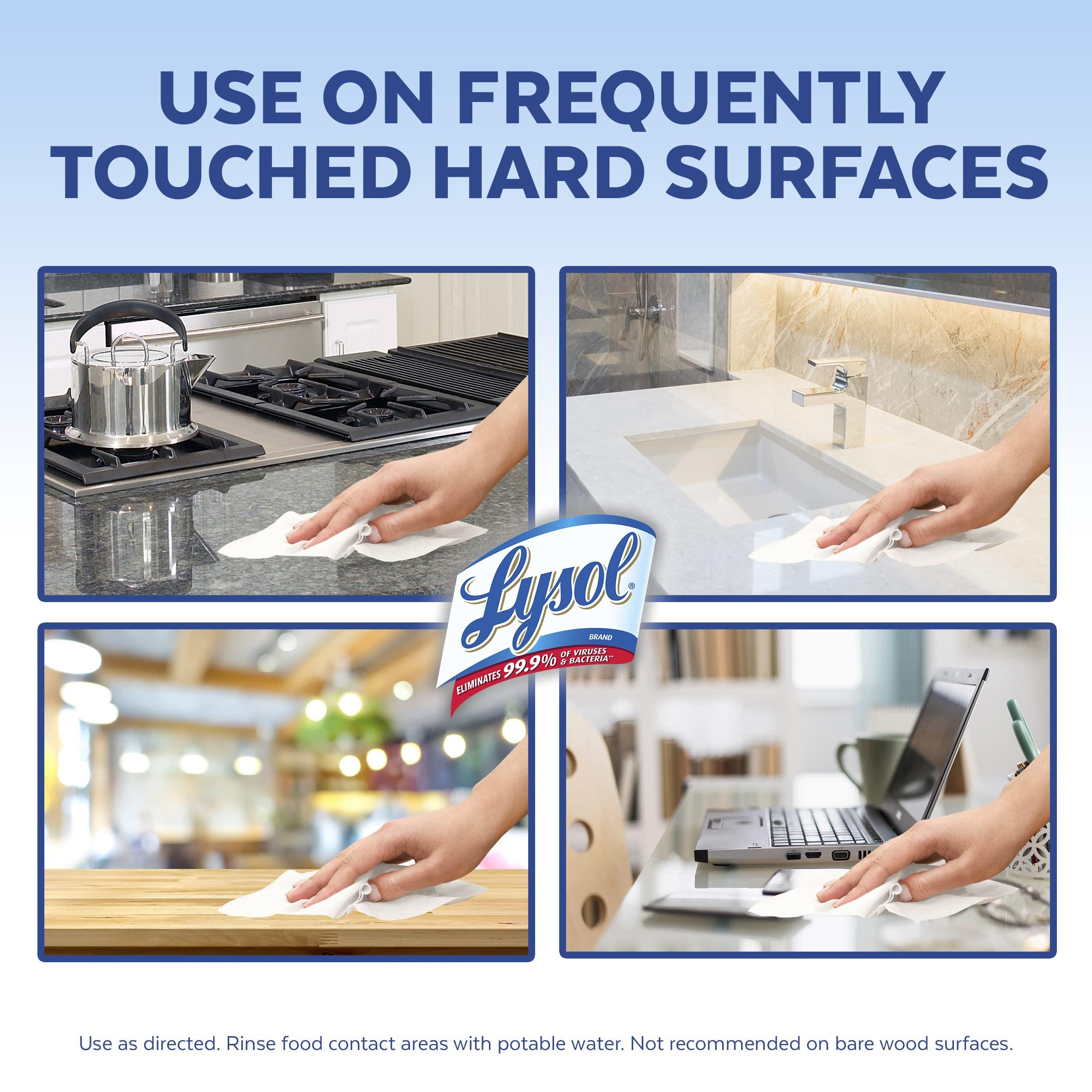 Lysol Lysol 4x80ct Canisters + 2x19oz Crisp Linen Total Disinfection Regime Bundle