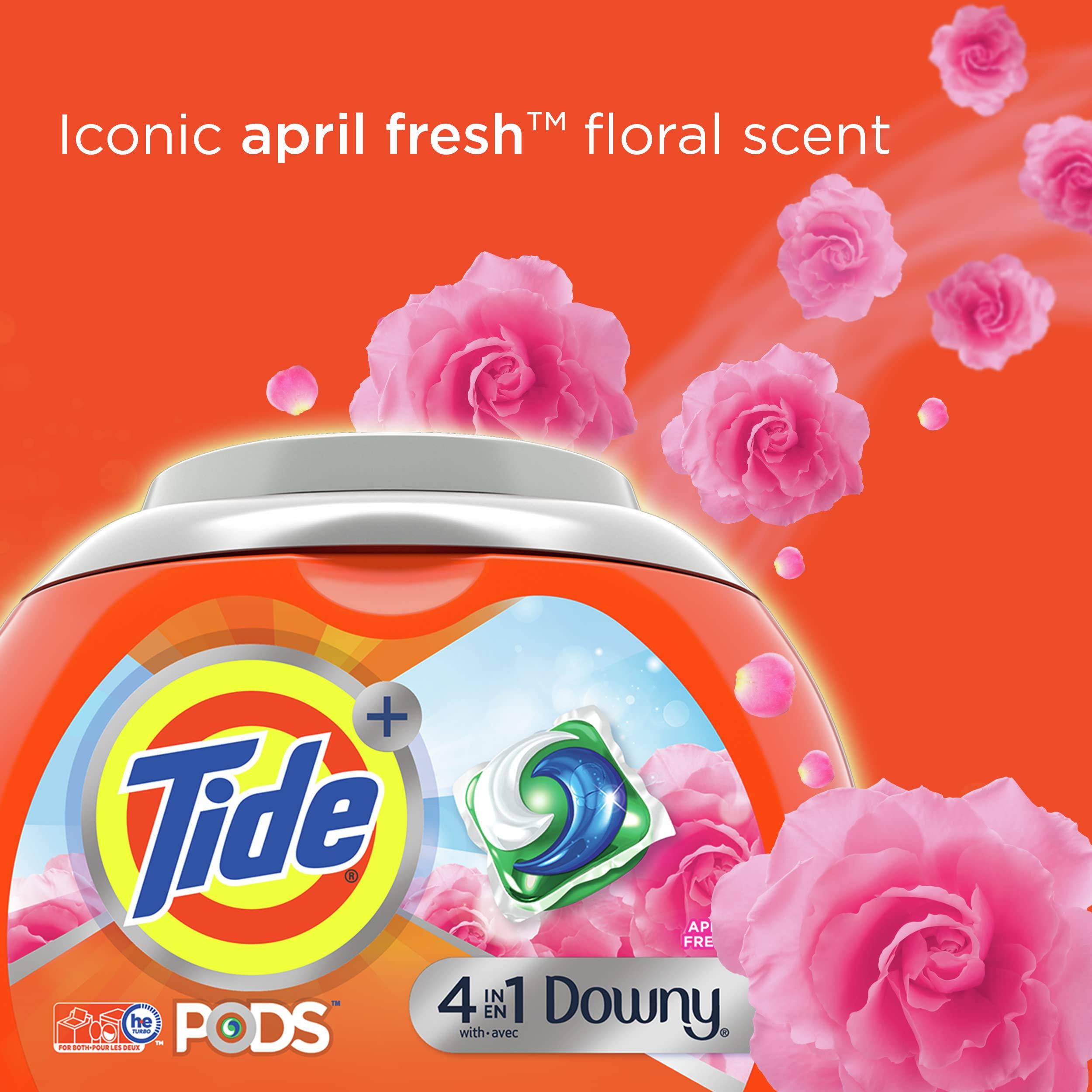 Tide Tide PODS with Downy Liquid Laundry Detergent Pacs April Fresh 57 count